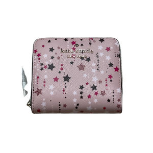 Kate Spade Staci Small Zip Around Bifold ID Window Wallet  Twinkle Pink Multi1